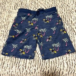 Men’s Sonoma Swim trunks with Toucan birds & Palm trees Medium